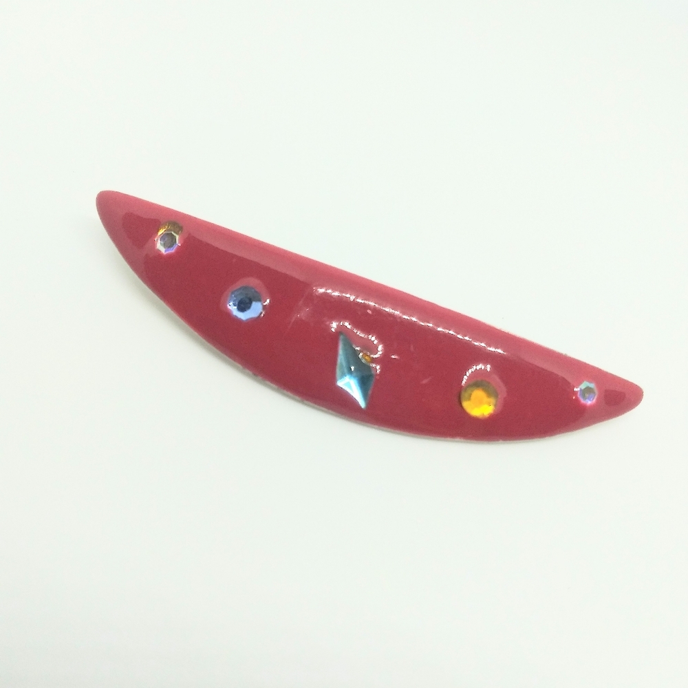 Vintage 80s-90s gem brooch pin
